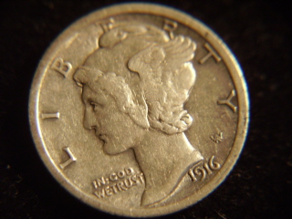 1916?-Mercury-Dime--Found-In-Junk-Shop
